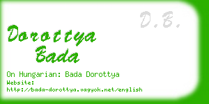 dorottya bada business card